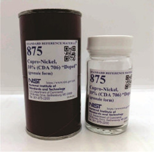 SRM 875  銅鎳，10%(CDA 706)“摻雜”標準品