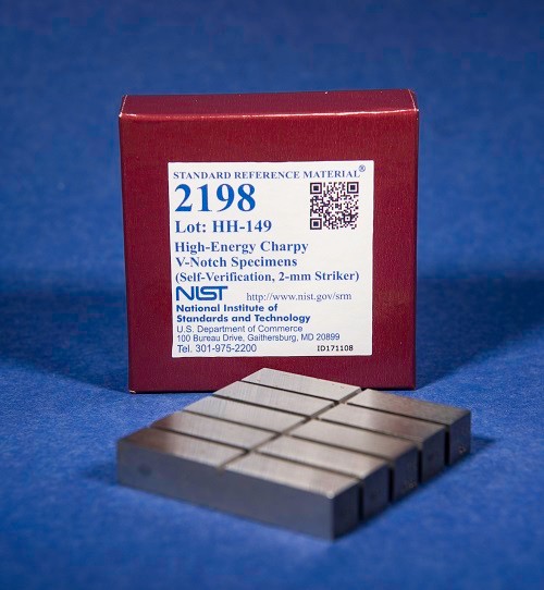 SRM 2198  高能Charpy V-缺口標(biāo)本標(biāo)準(zhǔn)品(自驗(yàn)證，2毫米射手)