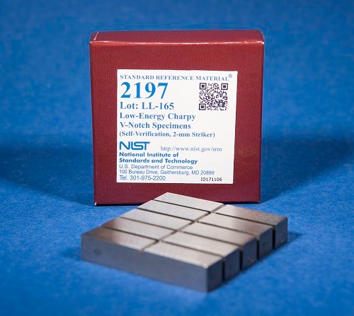 SRM 2197  低能量Charpy V-缺口樣本(自驗(yàn)證，2毫米射手)