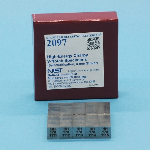 SRM 2097  高能Charpy V-缺口標本(自驗證，8毫米射手)