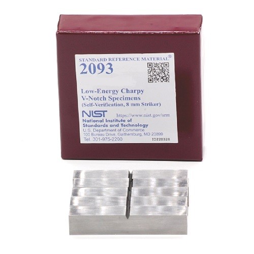 SRM 2093  低能量Charpy V-缺口樣本(自驗證，8毫米射手)