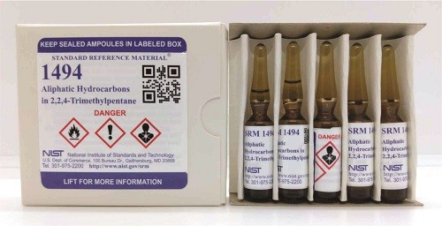 SRM 1494  2，2，4-三甲基戊烷中的脂肪族烴標準品
